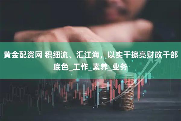 黄金配资网 积细流、汇江海，以实干擦亮财政干部底色_工作_素养_业务