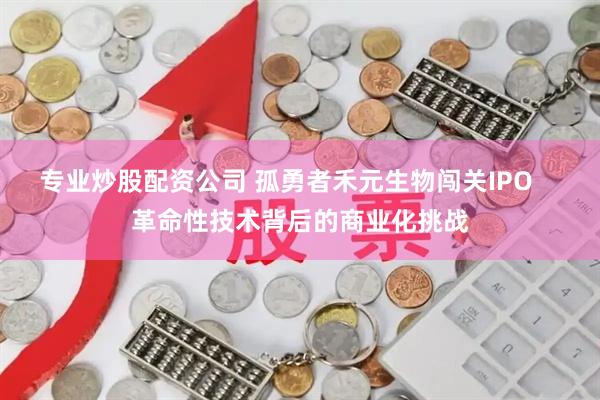 专业炒股配资公司 孤勇者禾元生物闯关IPO    革命性技术背后的商业化挑战